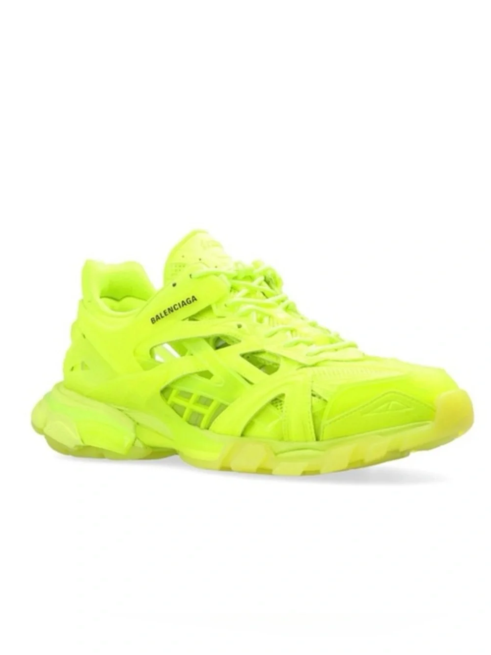 Balenciaga Track 2.0 Neon Yellow Rare Clear Sole Sneakers Men’s 12